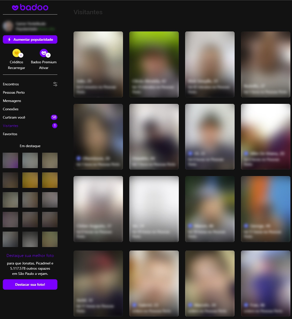 Badoo Dark Mode