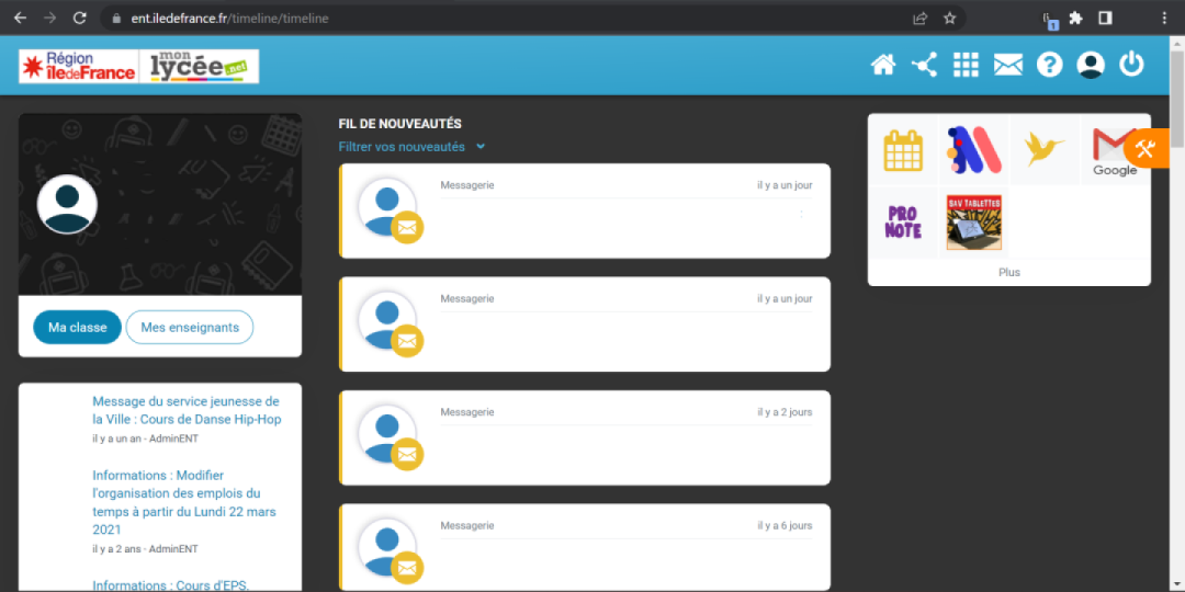 ENT Ile de France - Dark Mode