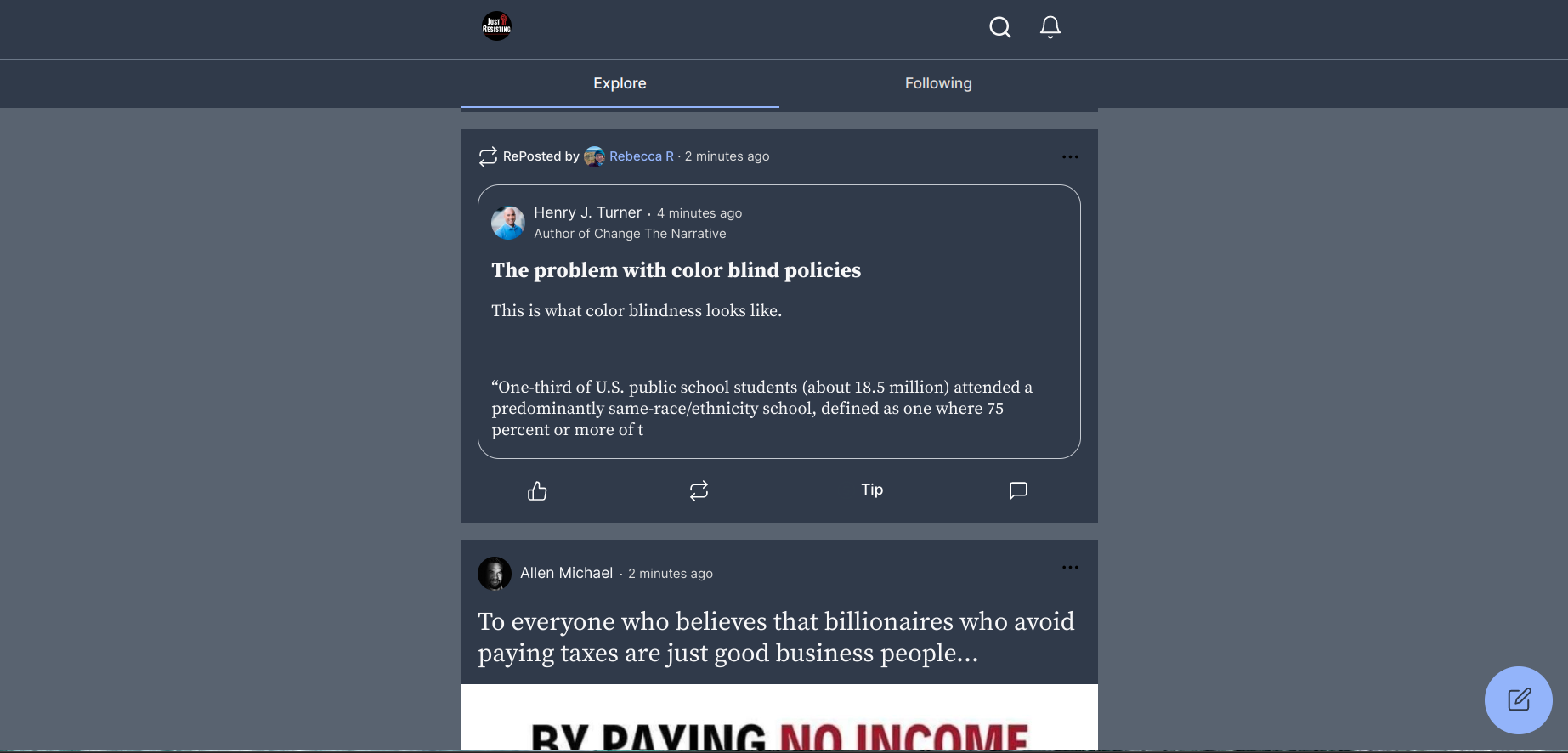 Post.news Dark Theme