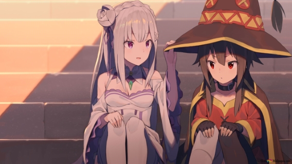 Megumin and Emilia (Isekai Quartet) (Youtube)