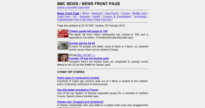 BBC News Low Graphics Readability Tweaks