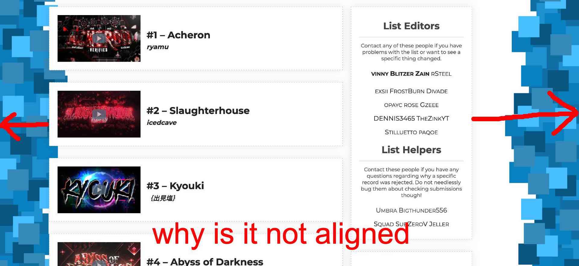 Pointercrate Align to Center