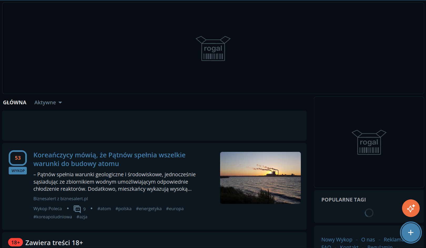 Wykop 2.0 - rogal edition