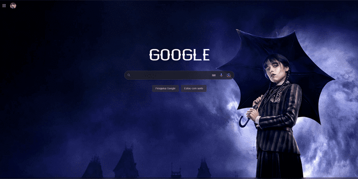 Wednesday google theme