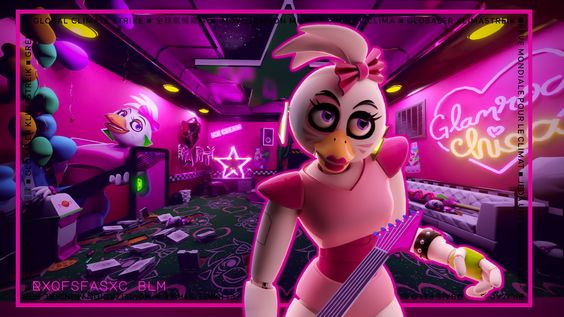 Glamrock Chica|Security Breach - Roblox BG