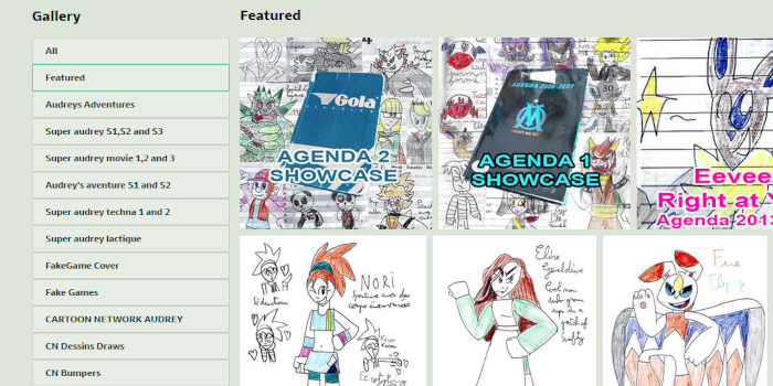 DeviantArt - Folders on the Left