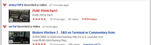 YouTube - Watched videos highlighted