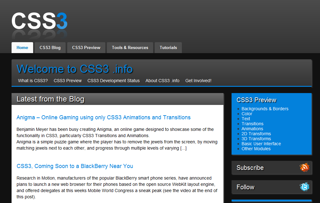 CSS3.Info Style 1