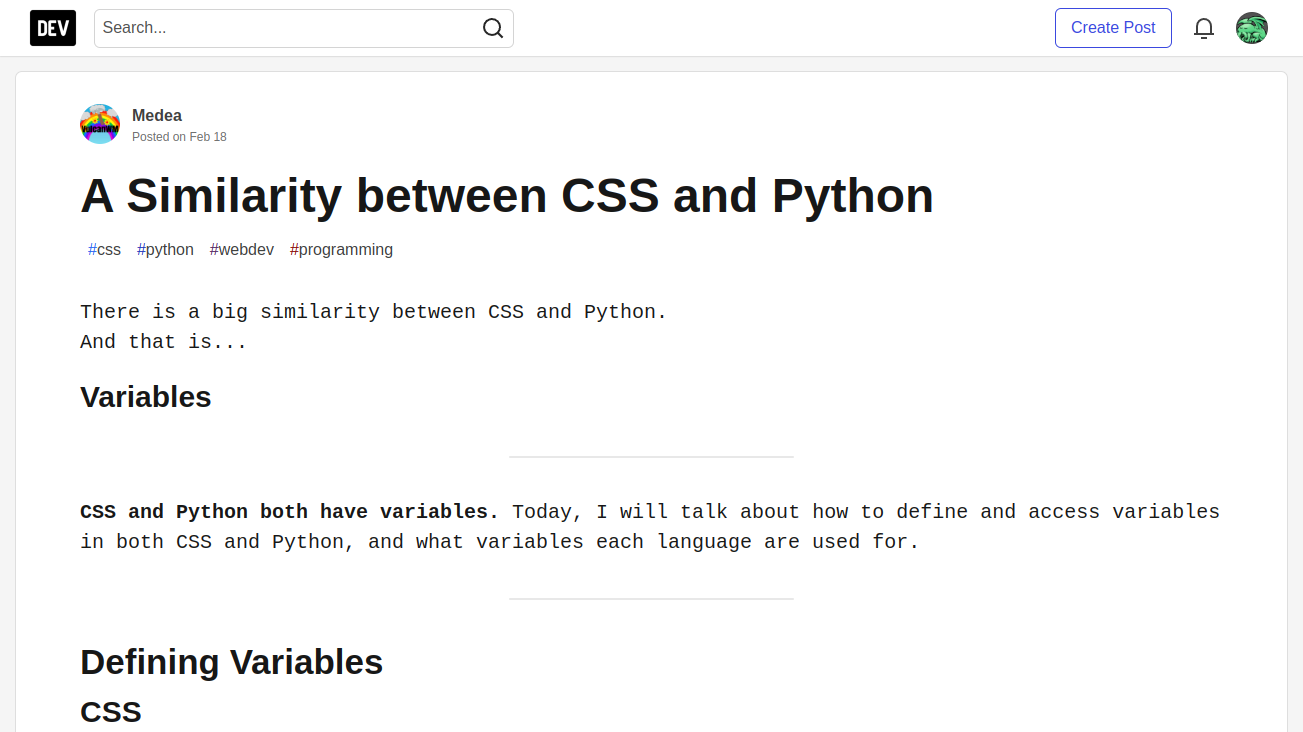 dev.to article-only