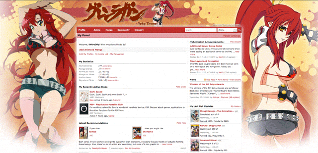 MyAnimeList.net - TTGL (Yoko) Theme [High-res]