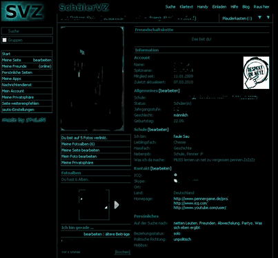 ►Darkblue Schülervz Design 2010 The Best◄