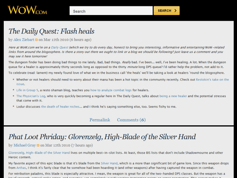 Minimalist WoW.com