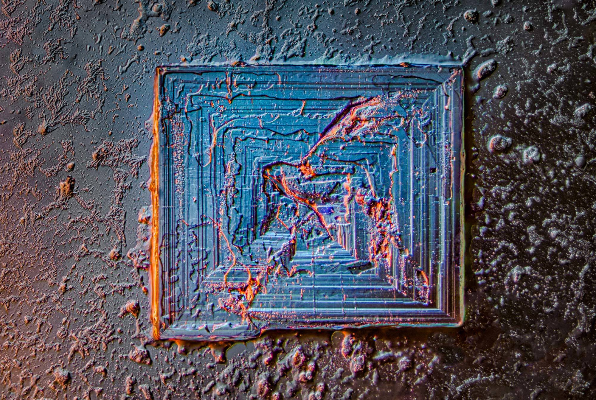 Salt Crystal Chrome Background