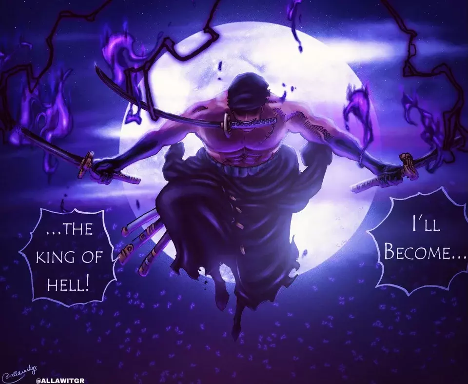Zoro King Of Hell Wallpaper (Discord)