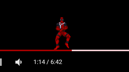 Deadpool Youtube Progress bar