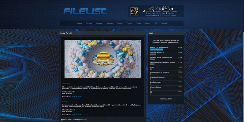 Tema Filelist Renewed Blue