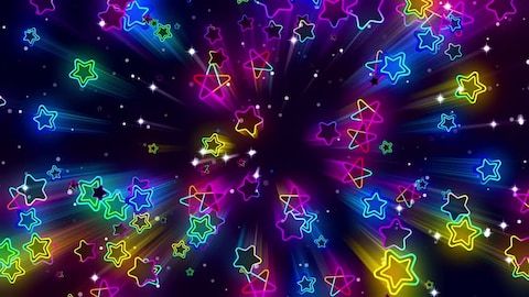 Rainbow start cute kawaii