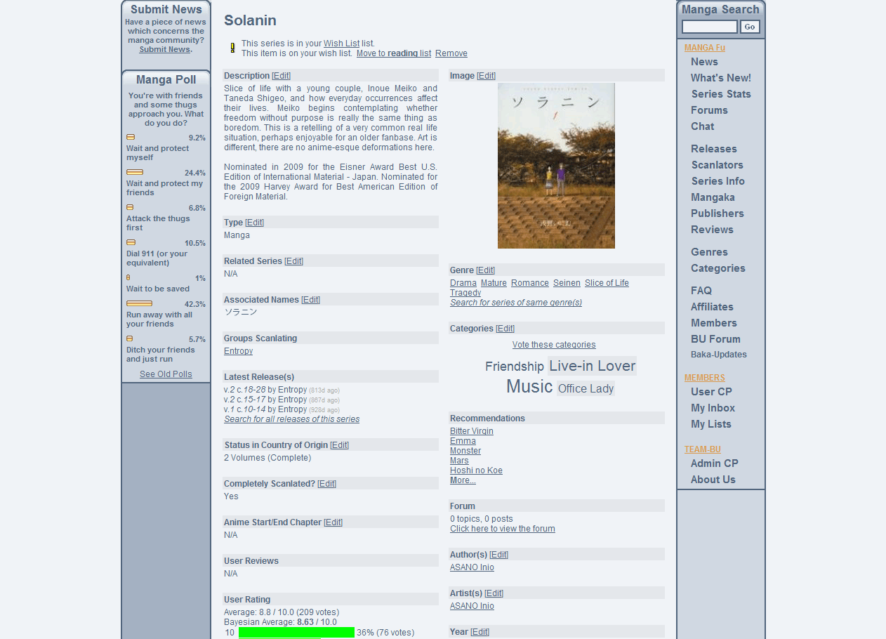 Mangaupdates - No more garbage