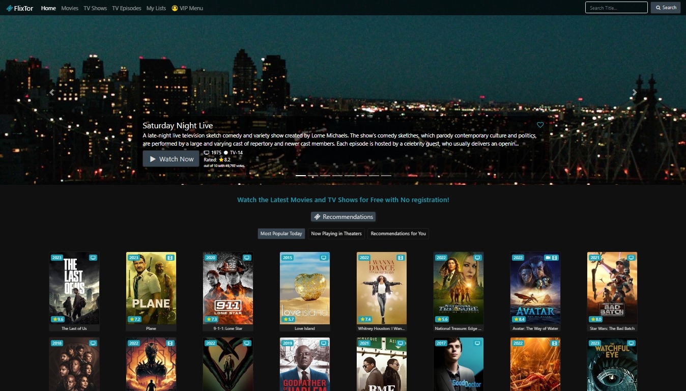 Flixtor Dark Theme