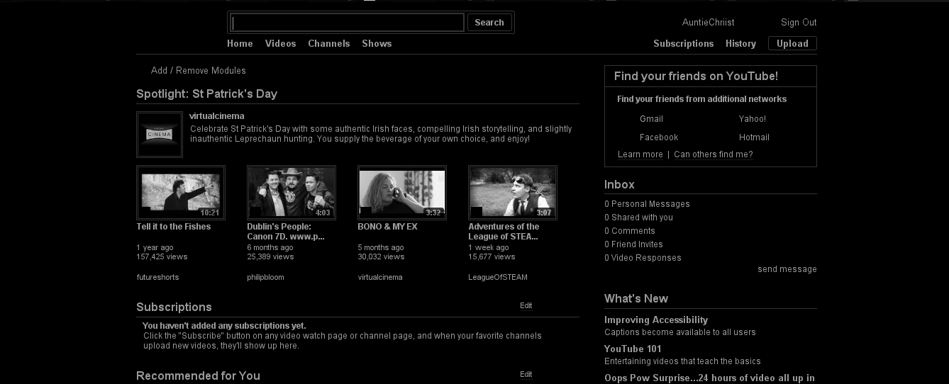 youtube - black