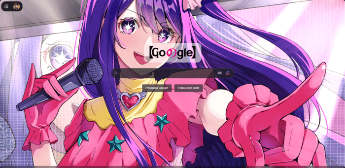 Ai Hoshino from Oshi no ko google theme