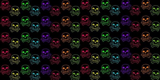 scene emo rainbow skull backgrounds