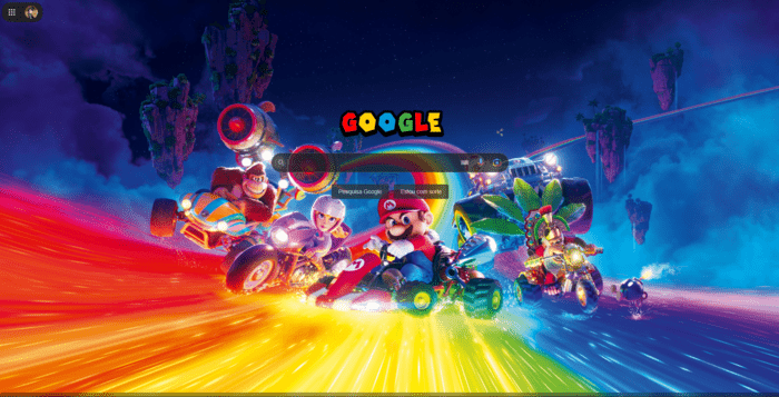 Super Mario Bros The Movie Google style