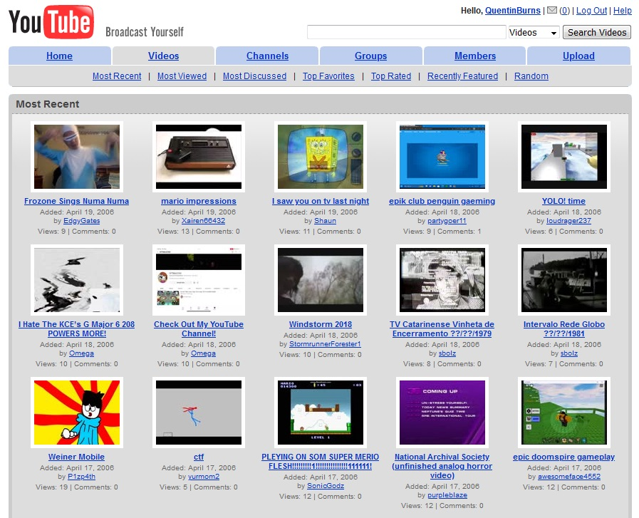 2005-2006 YouTube logo for YoreTude