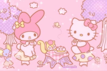 <3 Teams Hello Kitty Background