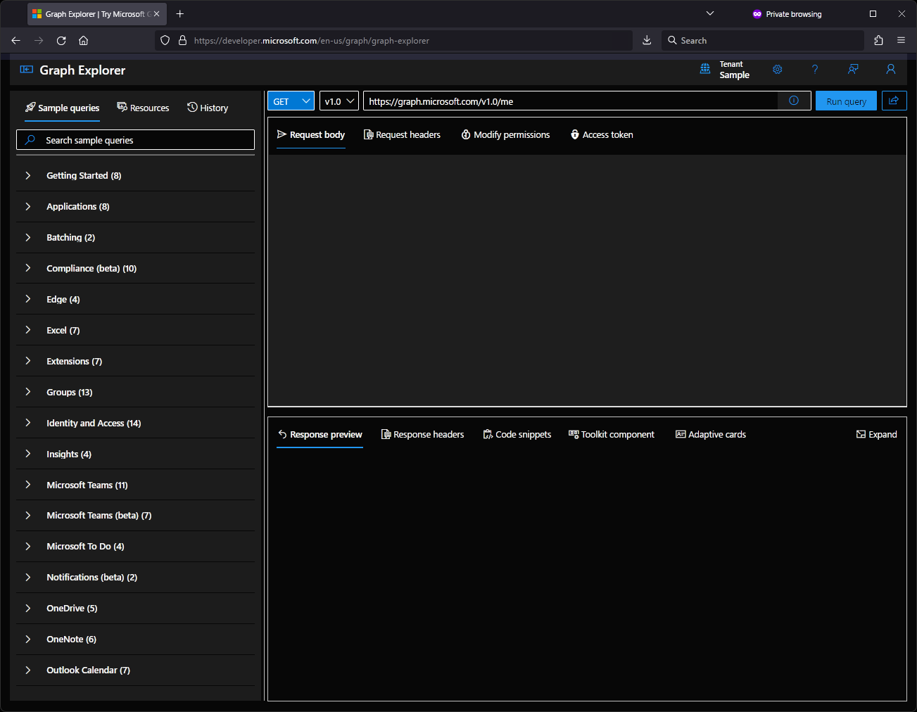 Graph Explorer - No Footer - Hidden Header