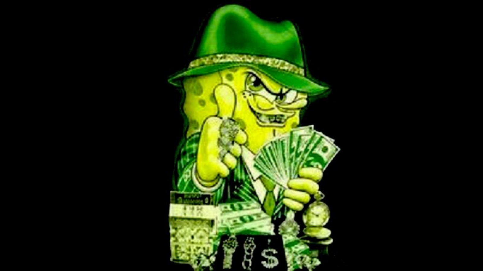 gangster spongebob