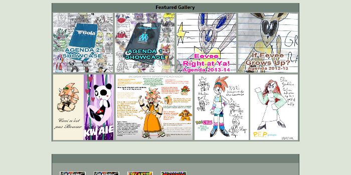 DeviantArt - 2000 Style Profile Page