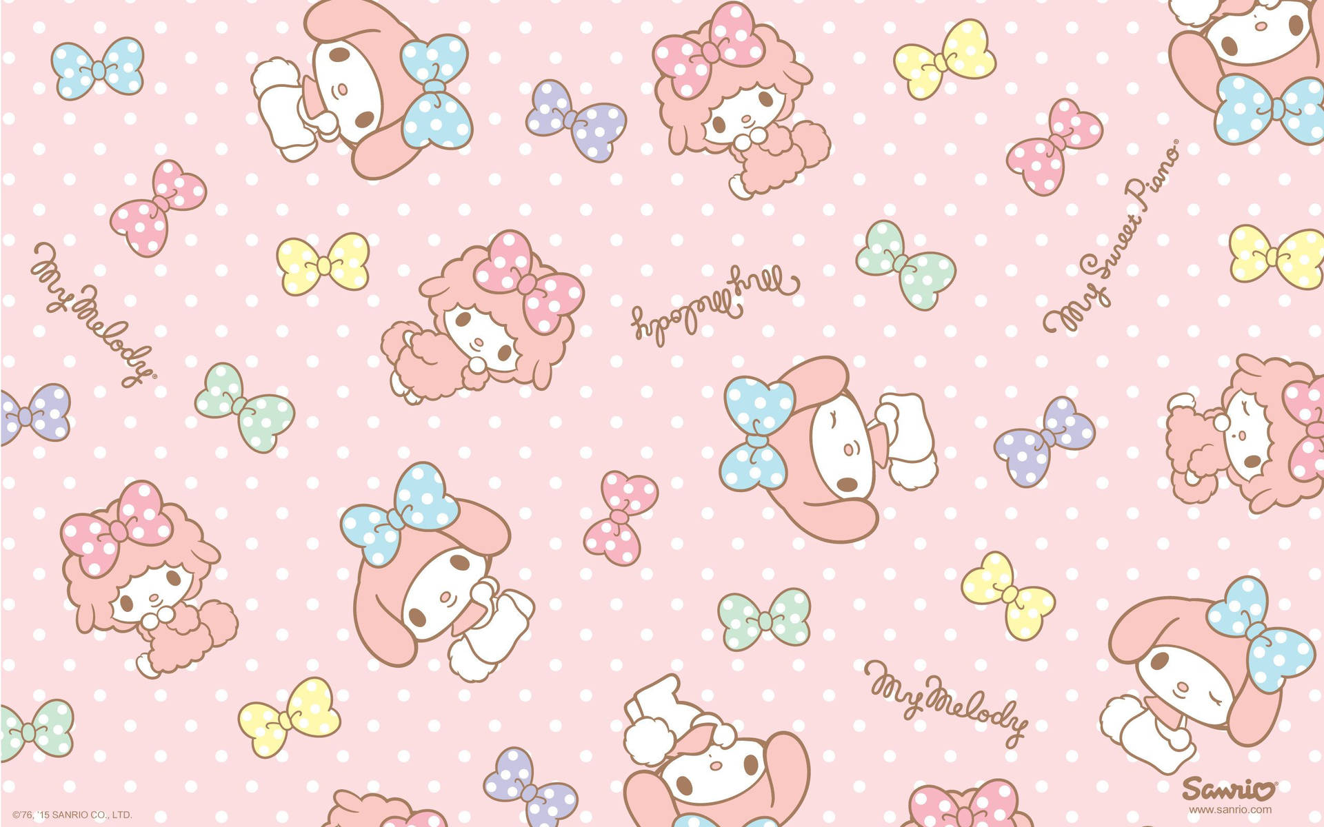MyMelody and MySweetPiano Cute Pink Style