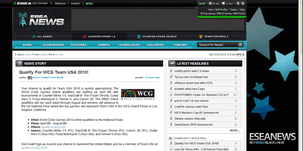 ESEANews - New Black Theme