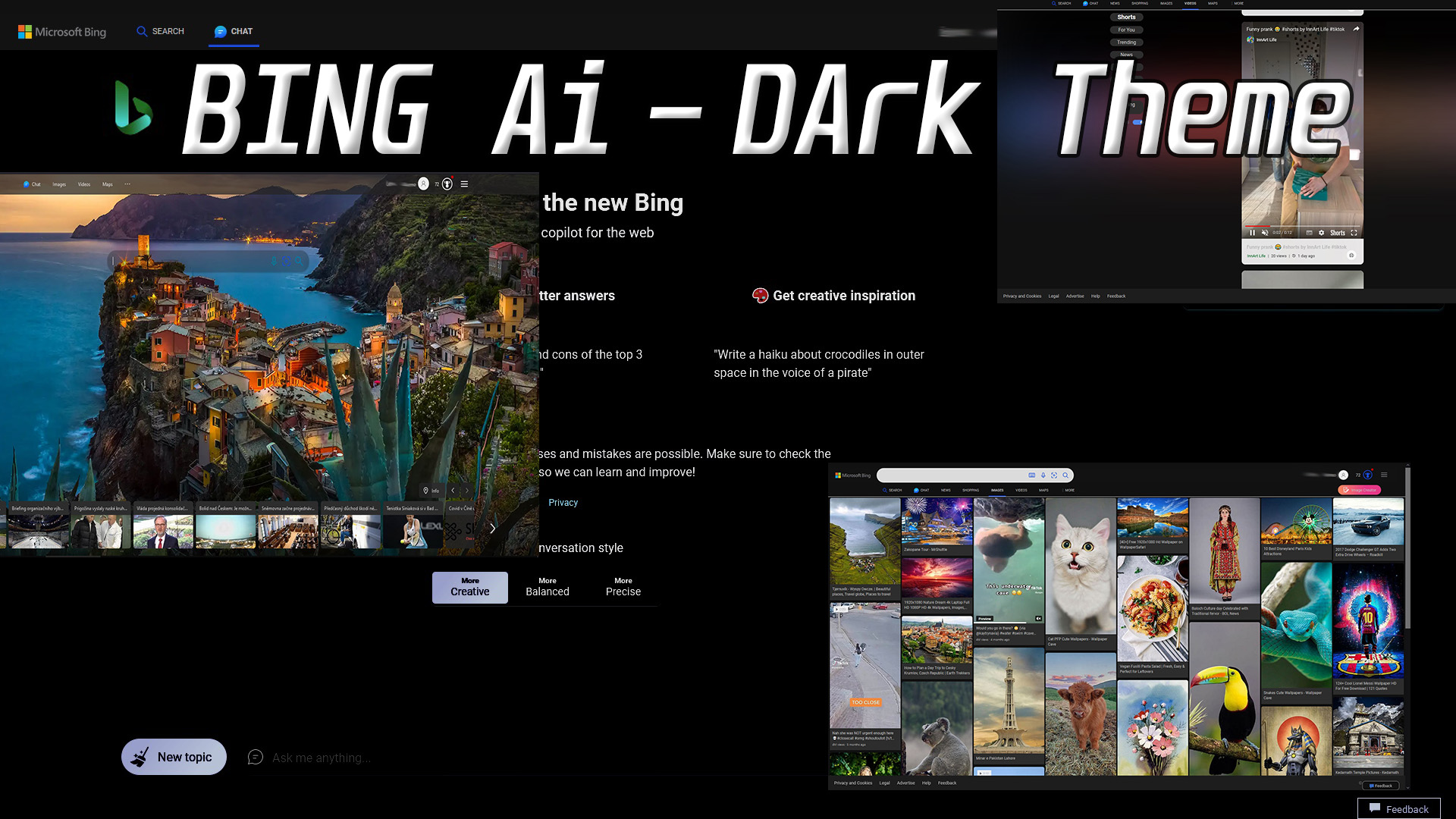 Bing Ai - Dark Theme