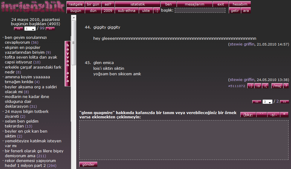 quagmire - siyah kirmizi inci