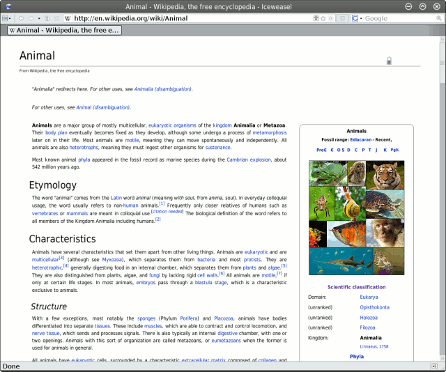 Wikipedia - perfect. clean. readable. printable.