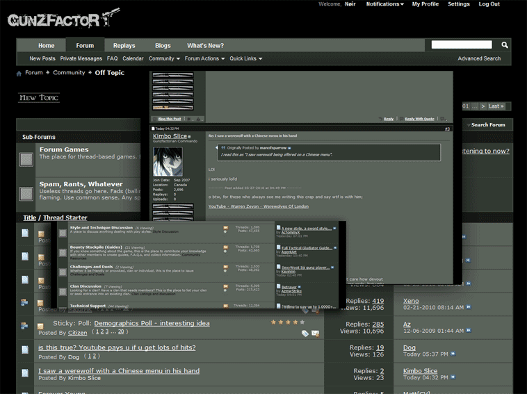 Gunzfactor.com - Green Theme