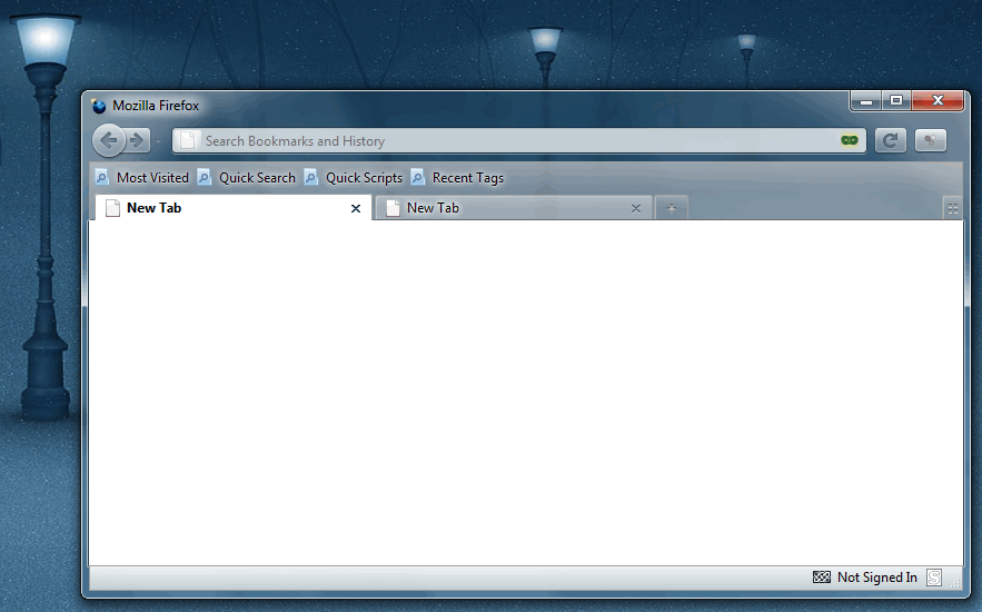 Firefox 4 Theme for Firefox 3.7a4+ (w/Tabs@Bottom)