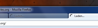 Firefox | Loading Throbber Nr. 2 (Chrome Black)