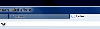 Firefox | Loading Throbber Nr. 1 (Blue / White)