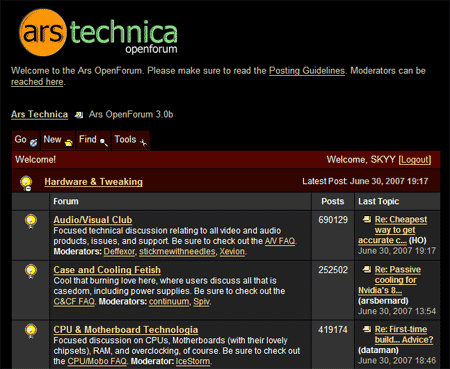 Dark Ars Technica Forums - Red-Orange (SKYY)