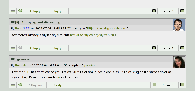 OSNews, move gravatar