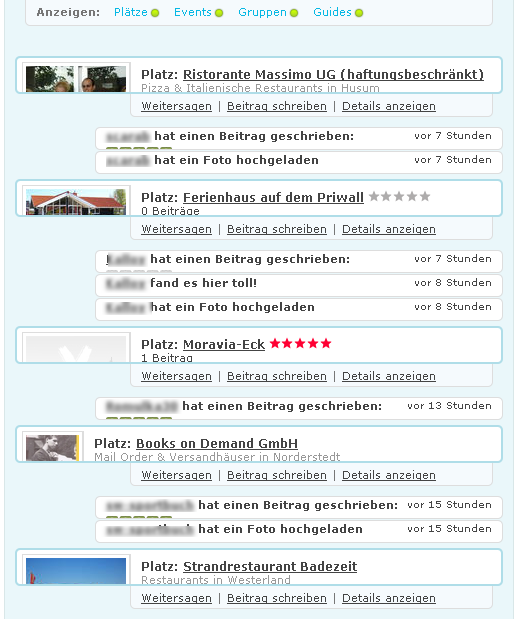 Falte die neue Qype Übersicht (2010.04) zusammen