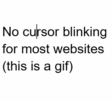 Text cursor blinking remover