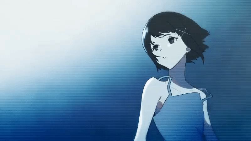 blue anime style