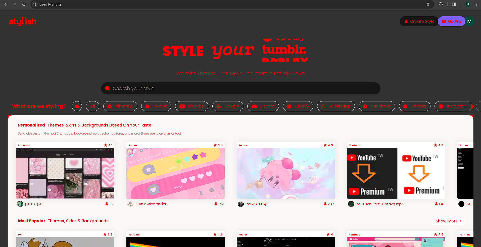 Bright Red Text All