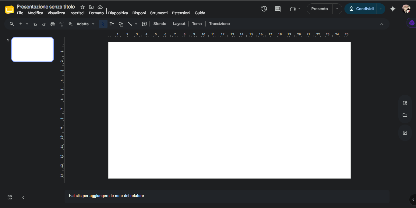 dark theme-google presentation