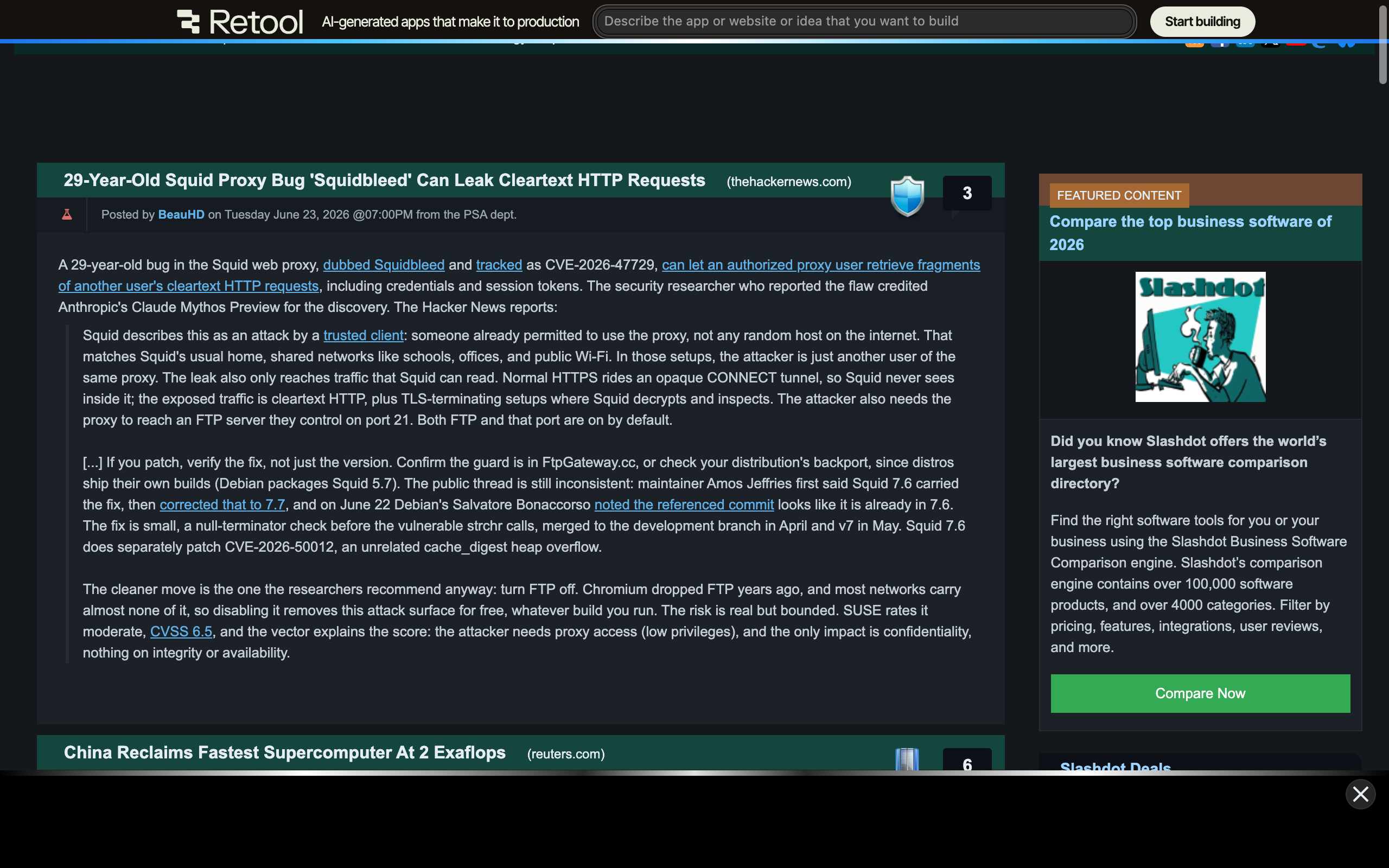 Slashdot Dark 2026