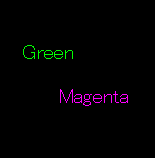 Neon Green/Magenta